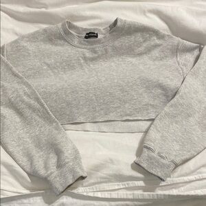 Gray Pretty Little Thing Crop Sweatshirt